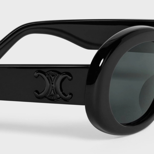 셀린느 트리오페 01 오벌 선글라스 블랙 로고